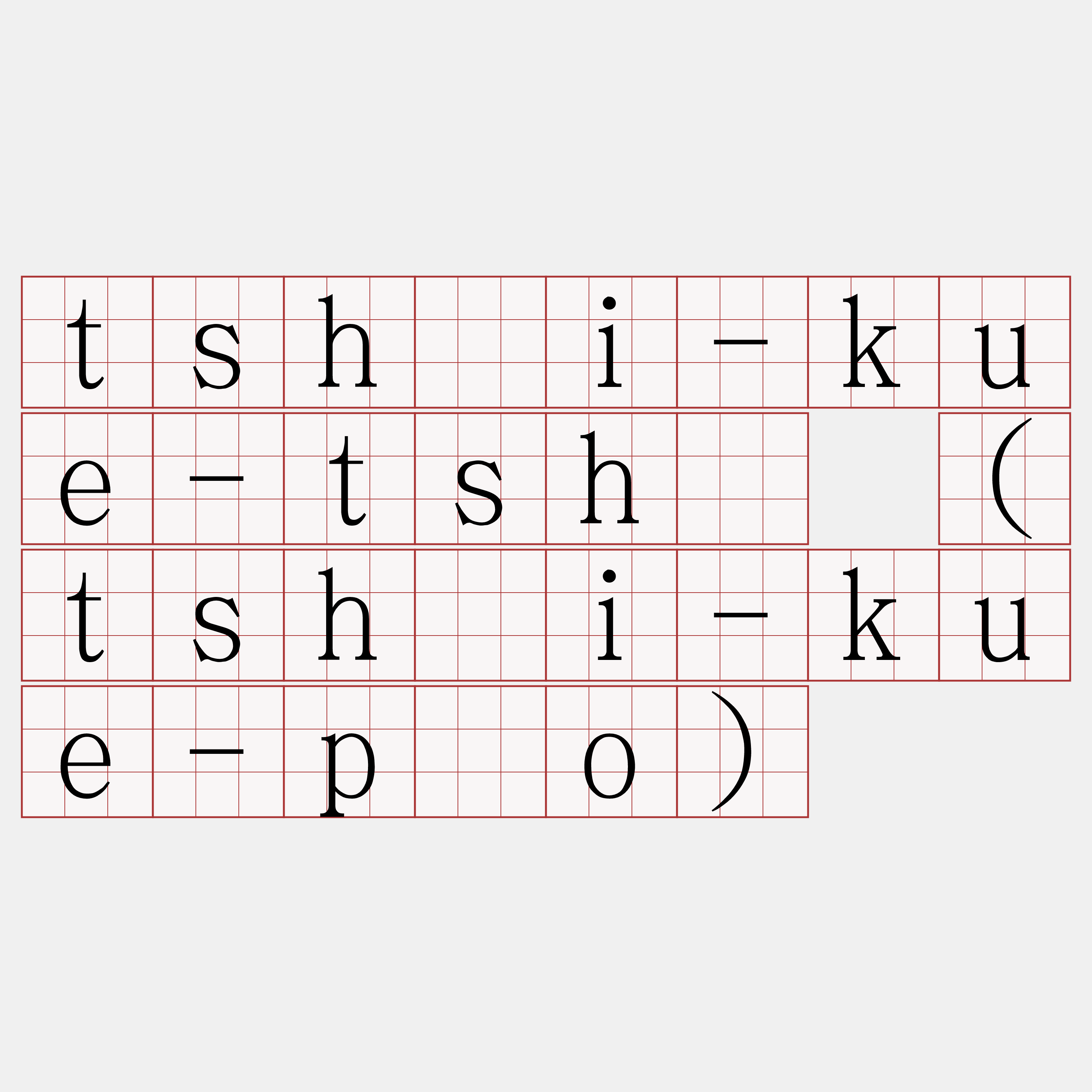 tshài-kue-tshè (tshài-kue-pòo)